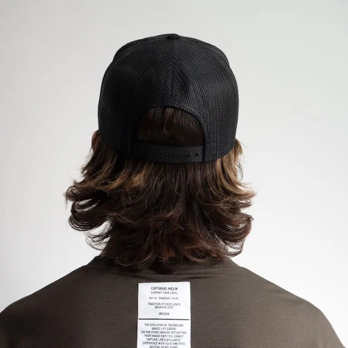 CAPTAINS HELM　#TRADEMARK ALL MESH CAPTAINS HELM / TM LOGO MESH CAP